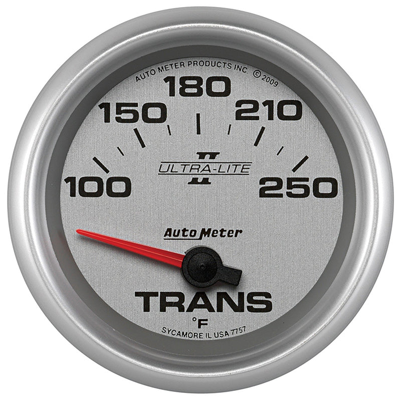AutoMeter AU7757 Ultra-Lite II Transmission Temperature Gauge 2-5/8" Short Sweep Elec 100-250????F