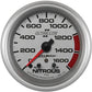 AutoMeter AU7774 Ultra-Lite II Nitrous Pressure 0-1600 PSI 2 5/8 In. Diameter Silver Face Analog Elecal