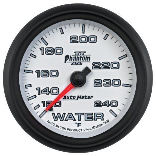 AutoMeter AU7832 Phantom II 2-5/8" Mech Water Temp Gauge 120-240¶øF