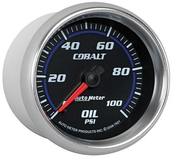 AutoMeter AU7921 Cobalt 2-5/8" Mech Oil Pressure Gauge 0-100PSI