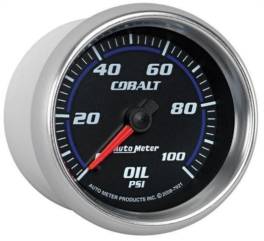 AutoMeter 7921 2-5/8" OIL PRESSURE, 0-100 PSI, COBALT