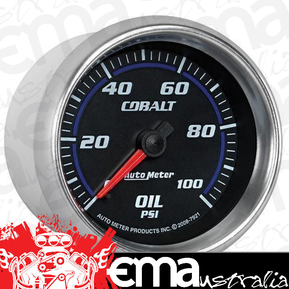 AutoMeter 7921 2-5/8" OIL PRESSURE, 0-100 PSI, COBALT