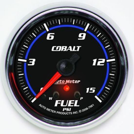 AutoMeter AU7961 Gauge Cobalt Fuel Pressure 0-15 PSI 2 5/8 In. Analog Elecal