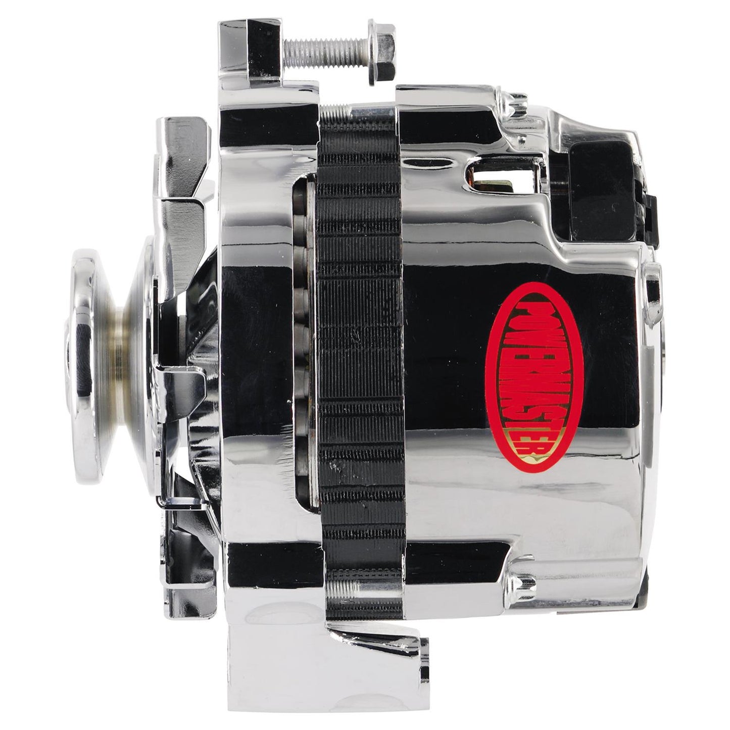 Alternator, CS130, 105 Amp, V Belt, Chrome, Center Offset (PM174011)