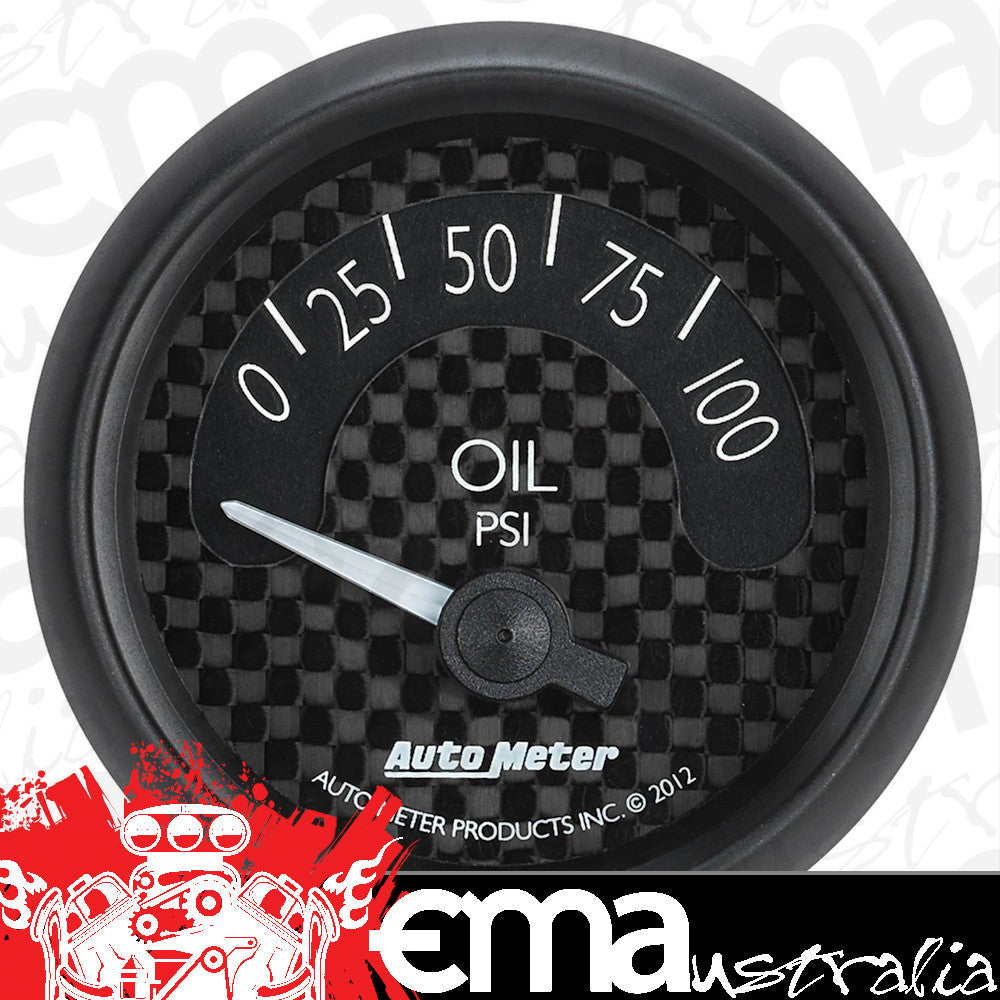 AutoMeter AU8027 GT 2-1/16" Elec. Oil Pressure Gauge 0-100 PSI