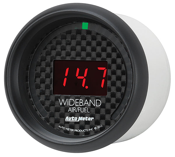 AutoMeter AU8079 GT Air Fuel Ratio Gauge 2-1/16" Black Carbon Fiber Dial Full Sweep Elecal
