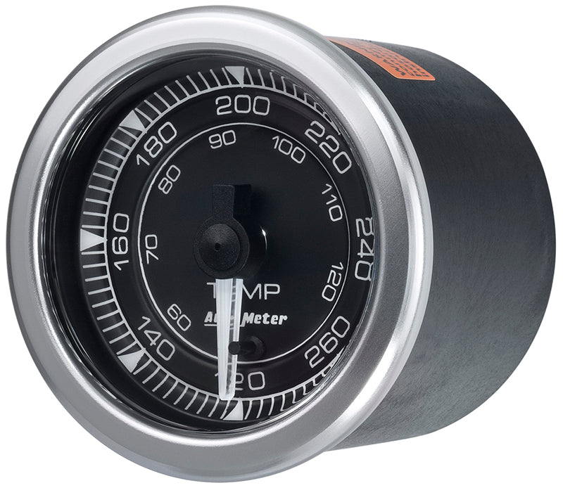 AutoMeter AU8154 Chrono Temprature Gauge 2-1/16" Black Dial Full Sweep Elec 120-280????F