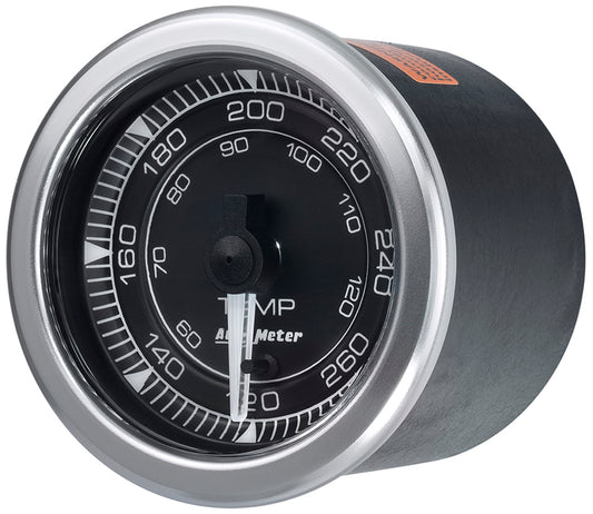 AutoMeter AU8154 Chrono Temprature Gauge 2-1/16" Black Dial Full Sweep Elec 120-280????F