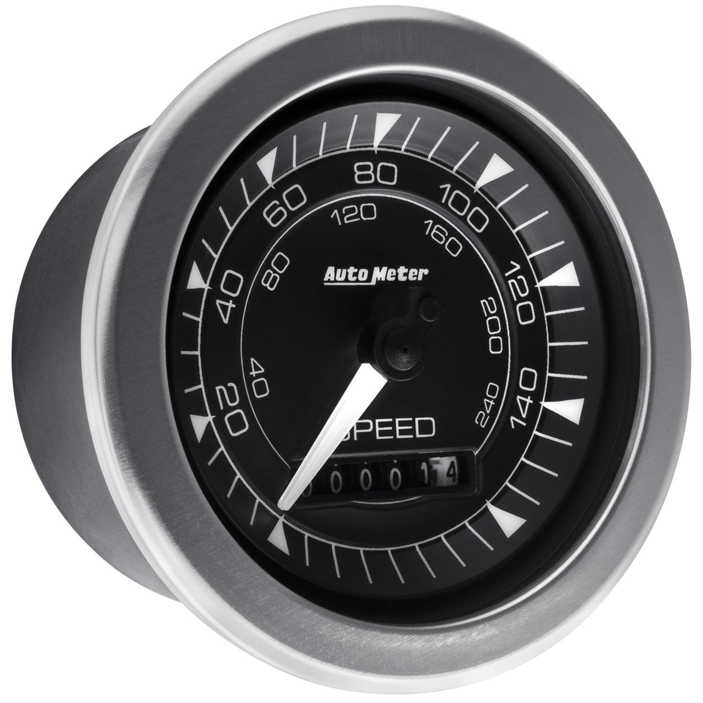 AutoMeter AU8188 Chrono Black 3-3/8" Elec Speedometer 0-160MPH