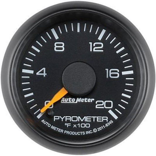 AutoMeter AU8345 Gauge Pyrometer 0-2000???? F 2-1/16" Factory Style Elecal Kit
