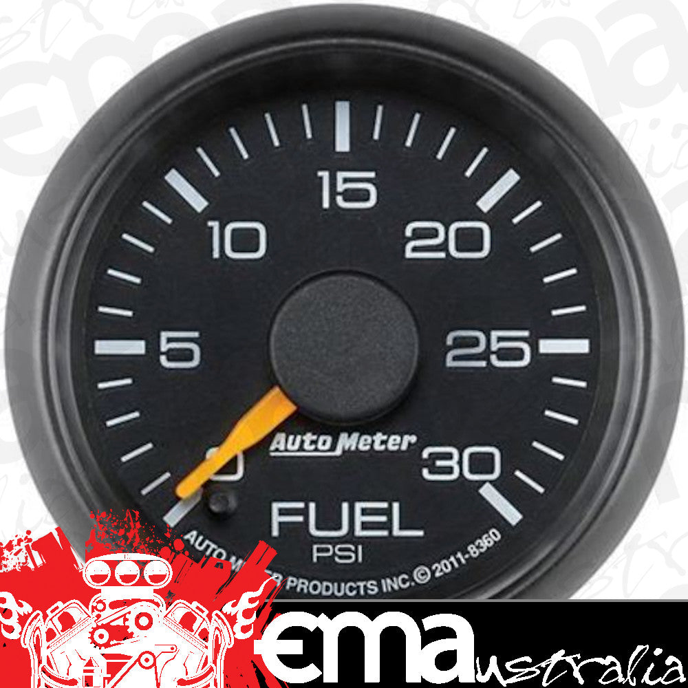 AutoMeter AU8360 Gauge Factory Match Analog Fuel Pressure 0-30 PSI 2-1/16" Black Face