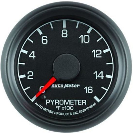 AutoMeter AU8444 Gauge Factory Match Analog Pyrometer 0-1600???? F 2-1/16" Black Face