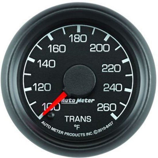 AutoMeter AU8457 Gauge Factory Match Analog Transmission Temperature 100-260???? F 2-1/16" Black Face
