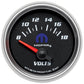 AutoMeter AU880021 Mopar Voltmeter Gauge 2-1/16" Black Dial/Silver Bezel Short Sweep Elecal 8-18 Volts