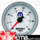 AutoMeter AU880025 Mopar Boost Gauge 2-1/16" White Dial/Silver Bezel Full Sweep Mech 0-35 PSI