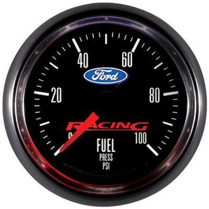 AutoMeter 880080 GAUGE, FUEL PRESS, 2 1/16", 100PSI, DIGITAL STEPPER MOTOR, FORD RACING