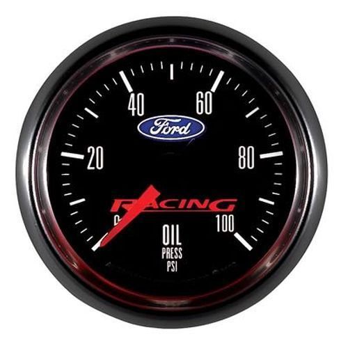 AutoMeter AU880085 Ford Racing 2-1/16" Elec Oil Pressure Gauge 0-100 PSI