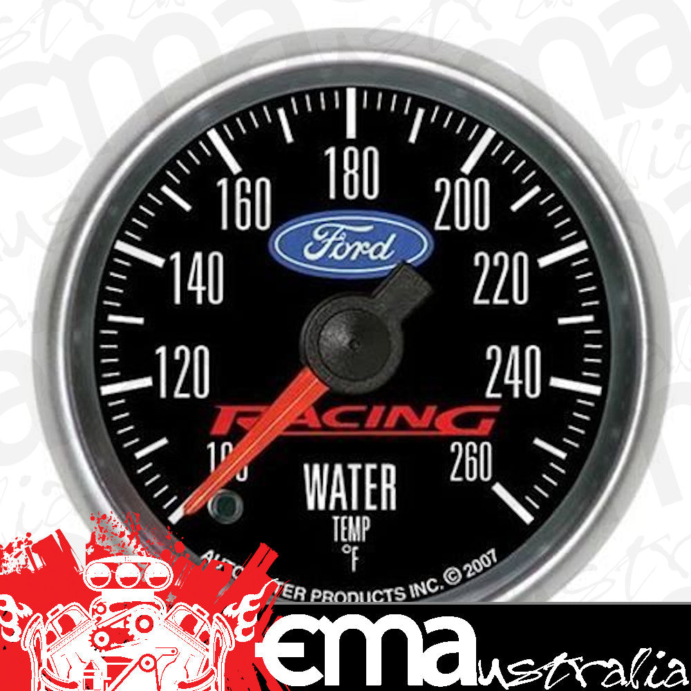 AutoMeter AU880086 Ford Racing 2-1/16" Elec Water Temperature Gauge 100-260????F