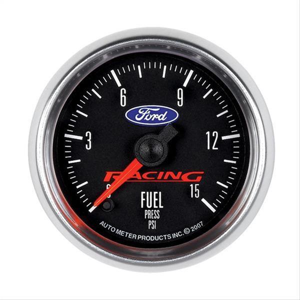 AutoMeter AU880107 Ford Racing 2-1/16" Elec Fuel Pressure Gauge 0-15 PSI