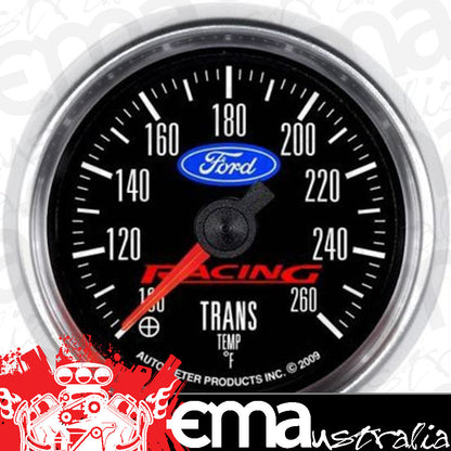 AutoMeter 880314 2-1/16" TRANSMISSION TEMPERATURE, 100-260 F, FORD RACING