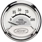 AutoMeter AU880352 Ford Racing Analog Oil Pressure 0-100 PSI 2-1/16" White/Gray Face Elecal