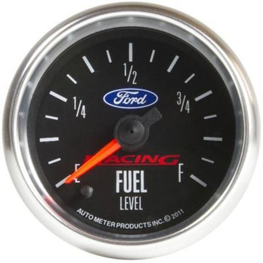 AutoMeter AU880400 Ford Racing Analog Fuel Level Empty-Full 2-1/16" Black Face Elecal
