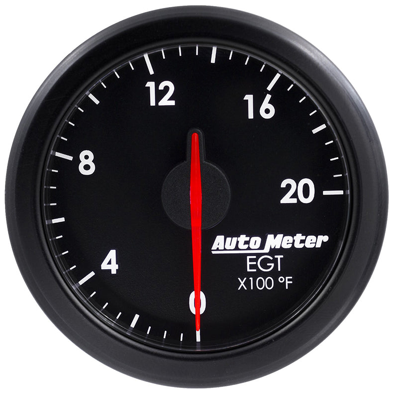 AutoMeter AU9145-T Airdrive Pyrometer Gauge 2-1/16" Black Dial Full Sweep Elec 0.2000Ç÷F