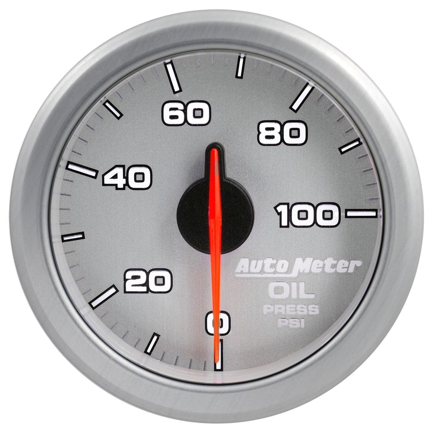 AutoMeter AU9152-UL Airdrive 2-1/16" Elec Oil Pressure Gauge 0-100PSI Silver