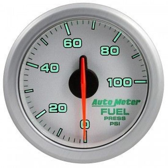 AutoMeter AU9171-UL Airdrive 2-1/16" Elec Fuel Pressure Gauge 0-100 PSI Silver
