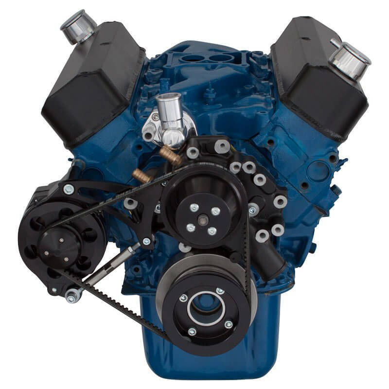 CVF Racing CVF-B-302-ALT-SYSTEM B-302-ALT-SYSTEM Black Ford 289-302-351W V-Belt System for Alternator Only