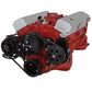 CVF Racing CVF-B-350-PS-SYSTEM-C-LWP B-350-PS-SYSTEM-C-LWP Black Chevy Small Block V-Belt System - Alternator & Power Steering LWP