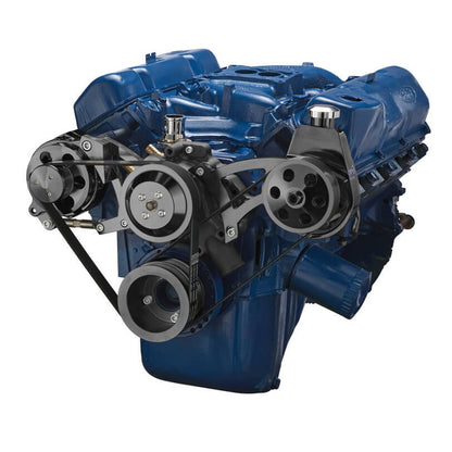 CVF B-351C-SERPENTINE-PS Ford 351C Serpentine System - Power Steering & Alternator