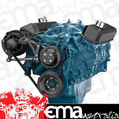 CVF B-360-SERPENTINE-ALT Stealth Black Small Block Chrysler Serpentine Conversion Alternator Only