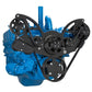 CVF B-401-WRAPTOR-ALT Stealth Black Serpentine System for AMC Jeep 304 360 & 401 - Alternator Only - All Inclusive