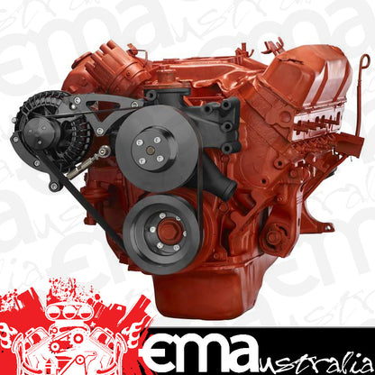 CVF Racing CVF-B-440-SERPENTINE-ALT B-440-SERPENTINE-ALT Black Big Block Chrysler Serpentine Conversion Alternator Only