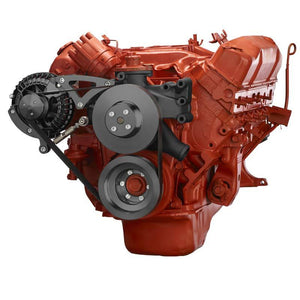 CVF Racing CVF-B-440-SERPENTINE-ALT B-440-SERPENTINE-ALT Black Big Block Chrysler Serpentine Conversion Alternator Only