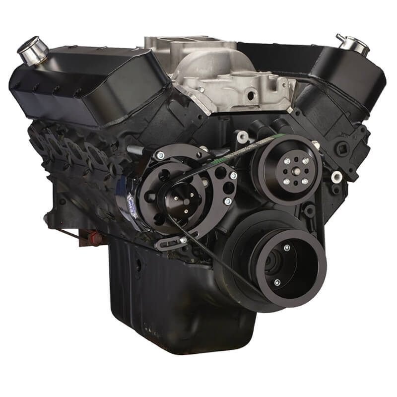 CVF B-454-SERPENTINE-ALT-C Black Chevy Big Block Serpentine Conversion Kit - Alternator Only Long Water Pump