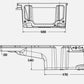 HOLDEN HQ LS1 ENGINE SWAP ALUMINIUM REAR DROP OIL PAN SUMP (EMA302-2)