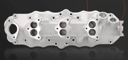 FORD FLAT HEAD SIDE VALVE INTAKE MANIFOLD TRIPLE CARB 49 - 53 SATIN (EMA-1109S)