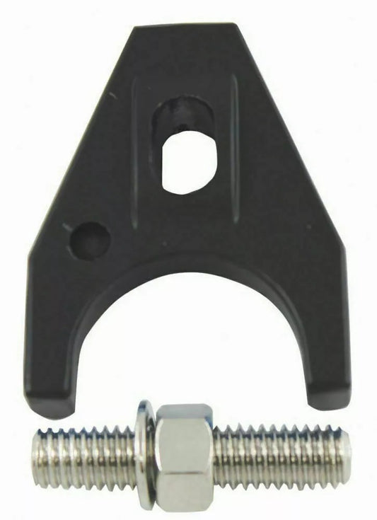 EMA-B-CHEVHOLDDOWN - CHEV SMALL / BIG BLOCK DISTRIBUTOR HOLD DOWN CLAMP INC STUD AND NUT BLACK