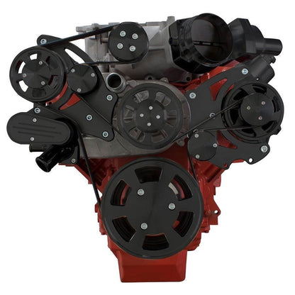 CVF B-LSA-WRAPTOR-ALT Stealth Black Chevy LSA and LS9 Serpentine Kit - Alternator