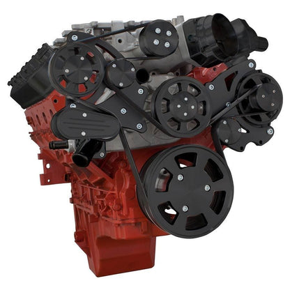 CVF B-LSA-WRAPTOR-ALT Stealth Black Chevy LSA and LS9 Serpentine Kit - Alternator