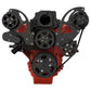 CVF B-LSX-WRAPTOR-AC Black Chevy LS Engine Serpentine Kit - AC Alternator & Power Steering