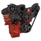 CVF B-LSX-WRAPTOR-ACO Black Chevy LS Engine Serpentine Kit - AC & Alternator