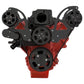 CVF B-LSX-WRAPTOR-ACO Black Chevy LS Engine Serpentine Kit - AC & Alternator