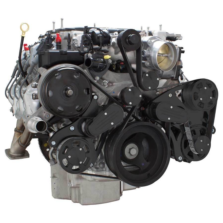 CVF B-LT4-WRAPTOR-ALT Stealth Black Serpentine System for LT4 Supercharged Generation V - Alternator Only - All Inclusive