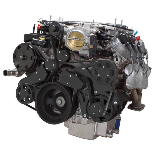 CVF B-LT4-WRAPTOR-ALT Stealth Black Serpentine System for LT4 Supercharged Generation V - Alternator Only - All Inclusive