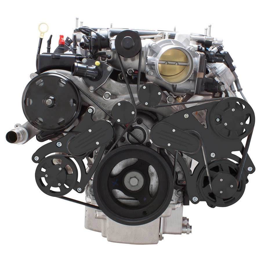 CVF B-LT4-WRAPTOR-ALT Stealth Black Serpentine System for LT4 Supercharged Generation V - Alternator Only - All Inclusive