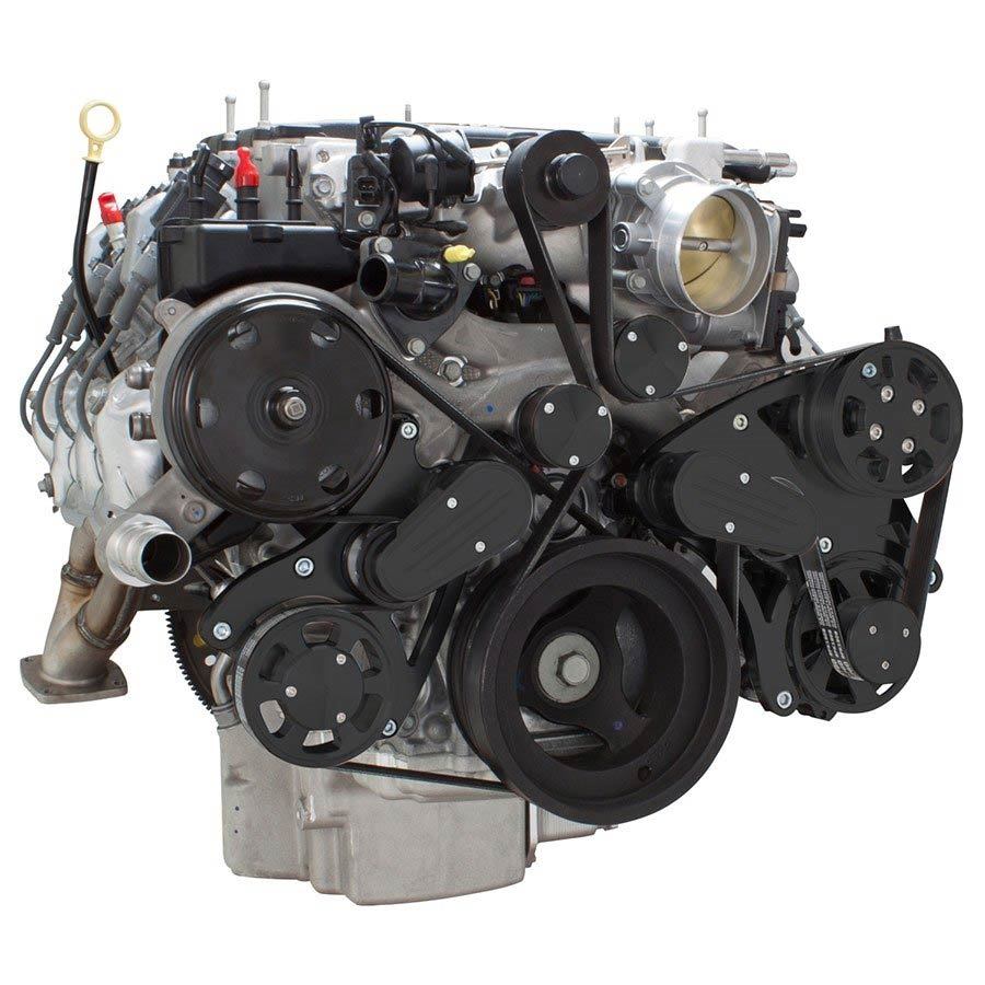 CVF B-LT4-WRAPTOR-PS Stealth Black Serpentine System for LT4 Supercharged Generation V - Power Steering & Alternator - All Inclusive
