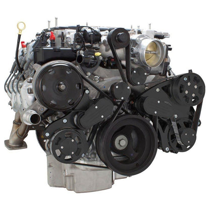 CVF B-LT4-WRAPTOR-PS Stealth Black Serpentine System for LT4 Supercharged Generation V - Power Steering & Alternator - All Inclusive